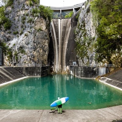 Staudamm an der Save, Slowenien